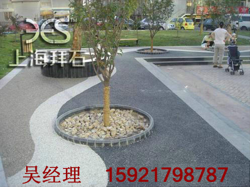 小區廣場透水地坪 小區廣場透水地坪