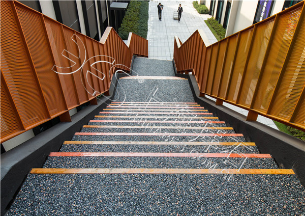 透水膠粘石路面 透水膠粘石路面