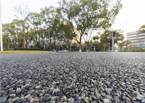 透水膠粘石路面 透水膠粘石路面