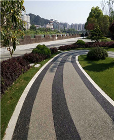 安徽黃山膠粘石透水地坪項目 安徽黃山膠粘石透水地坪項目