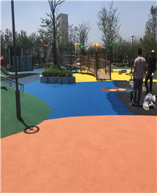 上海南翔公園透水混凝土路面項目 上海南翔公園透水混凝土路面項目