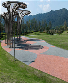 浙江花漾年華綠色小鎮(zhèn)膠粘石透水路面項(xiàng)目 浙江花漾年華綠色小鎮(zhèn)膠粘石透水路面項(xiàng)目