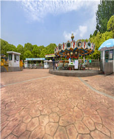 上海黃興公園壓花混凝土項目 上海黃興公園壓花混凝土項目