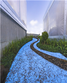 上海平定路膠粘石夜光地坪項目 上海平定路膠粘石夜光地坪項目