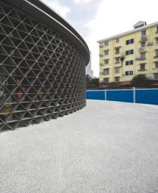 上海中山公園水洗石地面項目