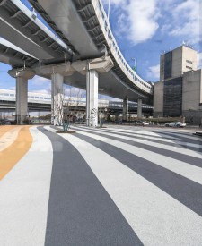 上海中環橋彩色透水混凝土項目 上海中環橋彩色透水混凝土項目